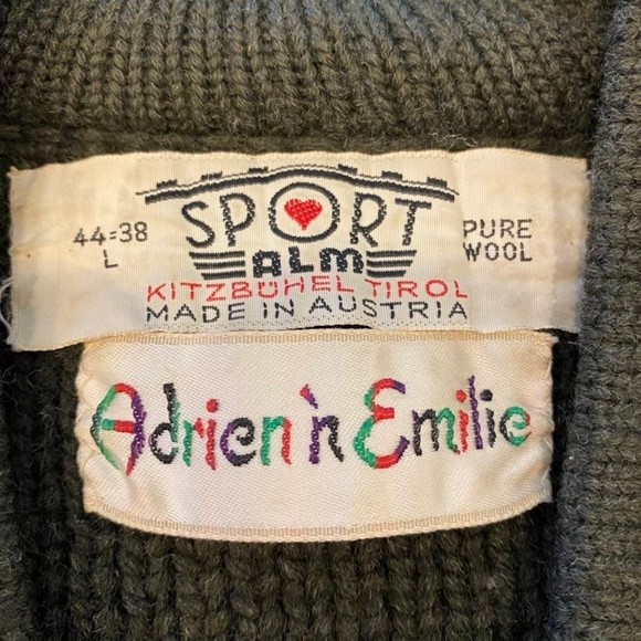 Authentic Vintage Ski Sweater, 1962, Kitzbuhel, Austria, 100% wool, LARGE - Picture 9 of 11